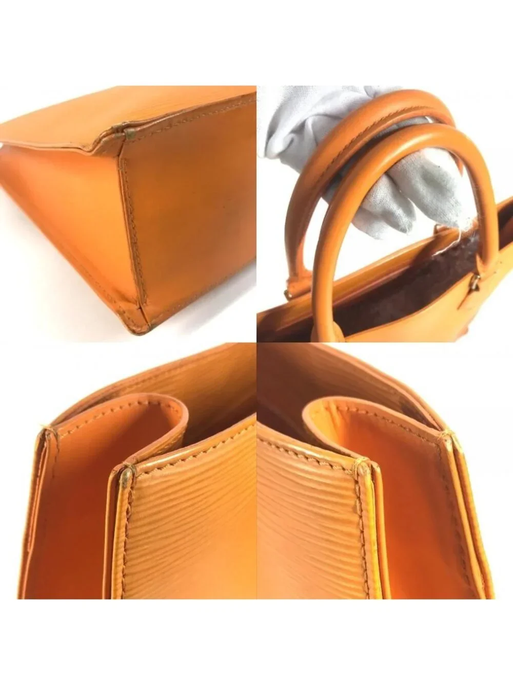 Louis Vuitton Tote Sac Plat GM Epi Leather Mandarin Orange